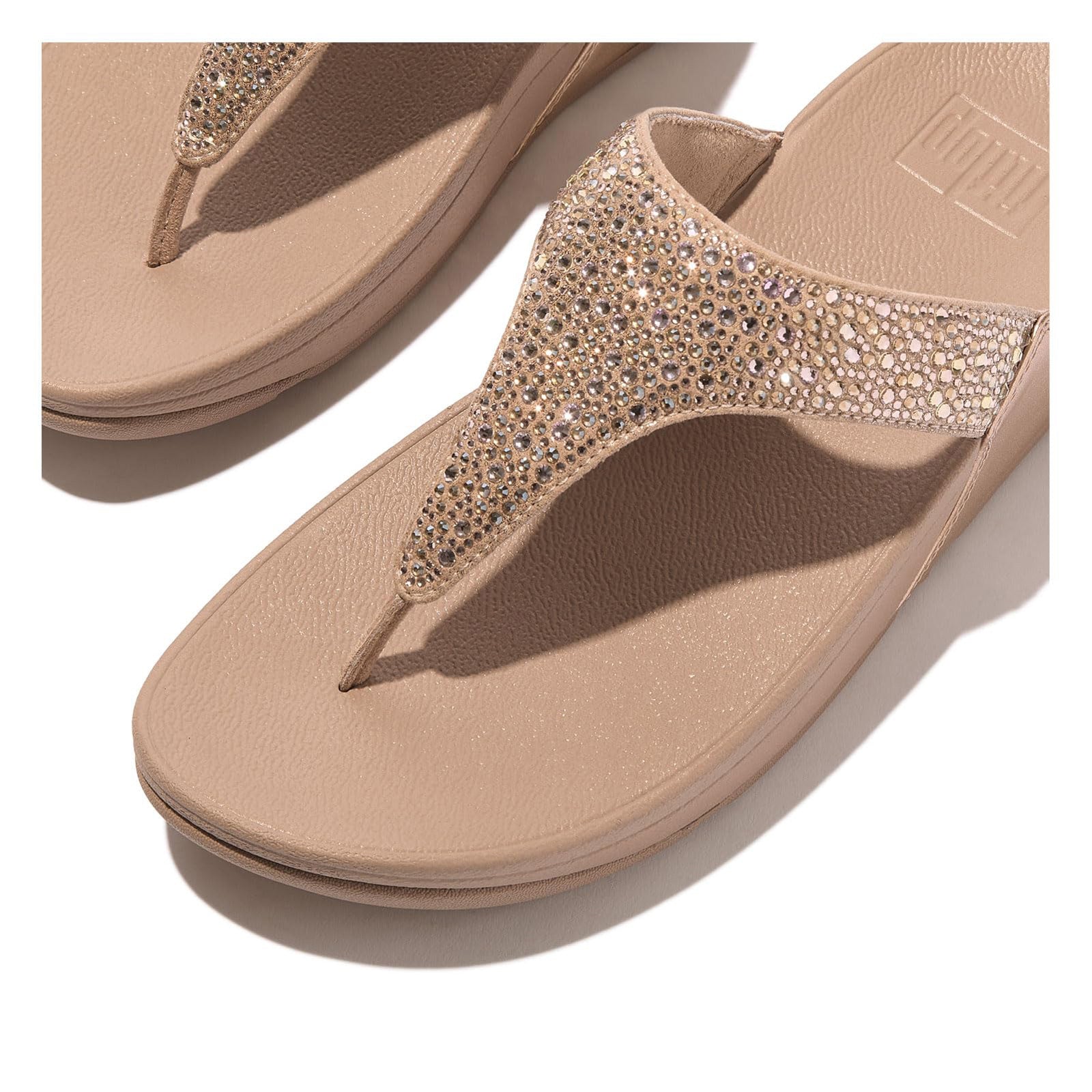 Women's FitFlop, Lulu Crystal Mix Toe Post Sandal - Image 6